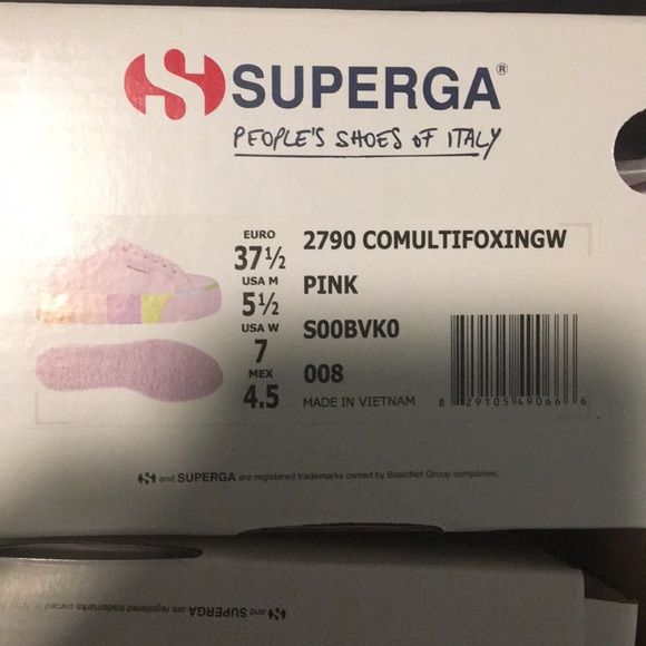 SUPERGA platform rainbow NWT! size 6 W last pair! - Picture 2 of 8